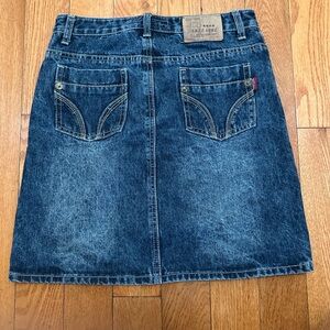 Blue A-Line Mini Skirt for Casual Occasions